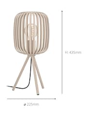 Eglo Sandy Romazzina Minimalist Steel Caged Tripod Table Lamp - Image 4 of 5