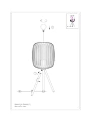 Eglo Sandy Romazzina Minimalist Steel Caged Tripod Table Lamp - Image 5 of 5