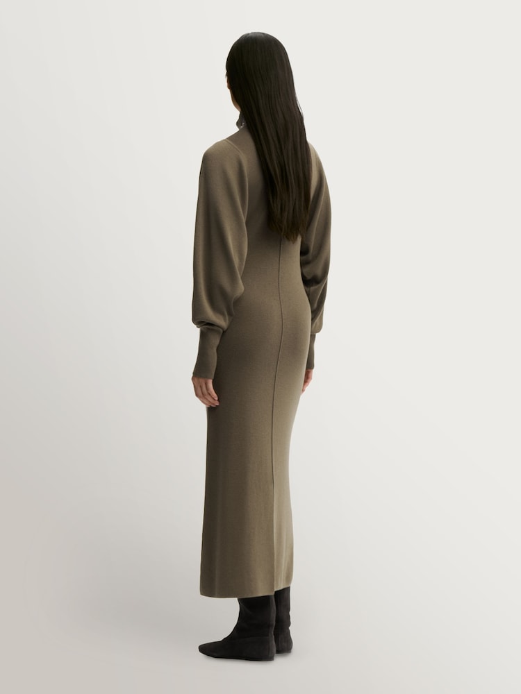 By Malene Birger Green Menna Batwing Sleeve Knitted Dress - Image 2 of 4 By Malene Birger Green Menna Batwing Sleeve Knitted Dress - Image 2 of 4