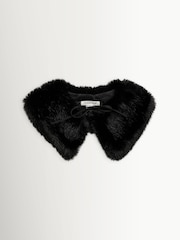 By Malene Birger Black Cowie Faux Fur Collar Scarve - Image 2 of 2