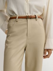 By Malene Birger Brown Marlos Leather Logo Belt - Image 2 of 2