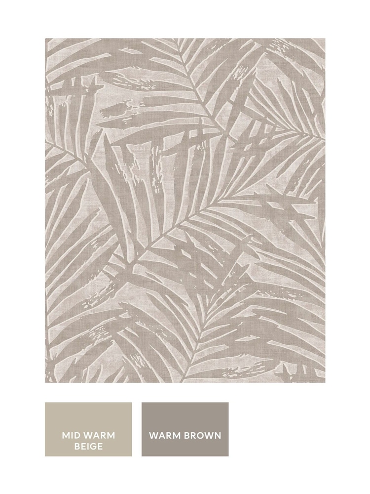 Putty Luxe Palmetta 10M Wallpaper - Image 5 of 5