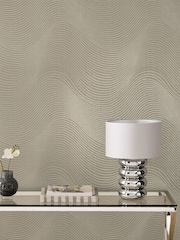 Cream Luxe Lucia 10M Wallpaper - Image 2 of 5