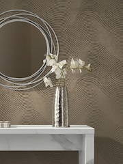 Taupe Luxe Lucia 10M Wallpaper - Image 2 of 5