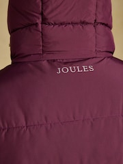 Joules Matchday Purple Longline Oversized Showerproof Coat - Image 3 of 10