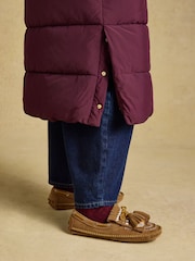 Joules Matchday Purple Longline Oversized Showerproof Coat - Image 9 of 10