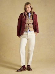 Paddock Burgundy Red Showerproof Padded Coat - Image 3 of 8