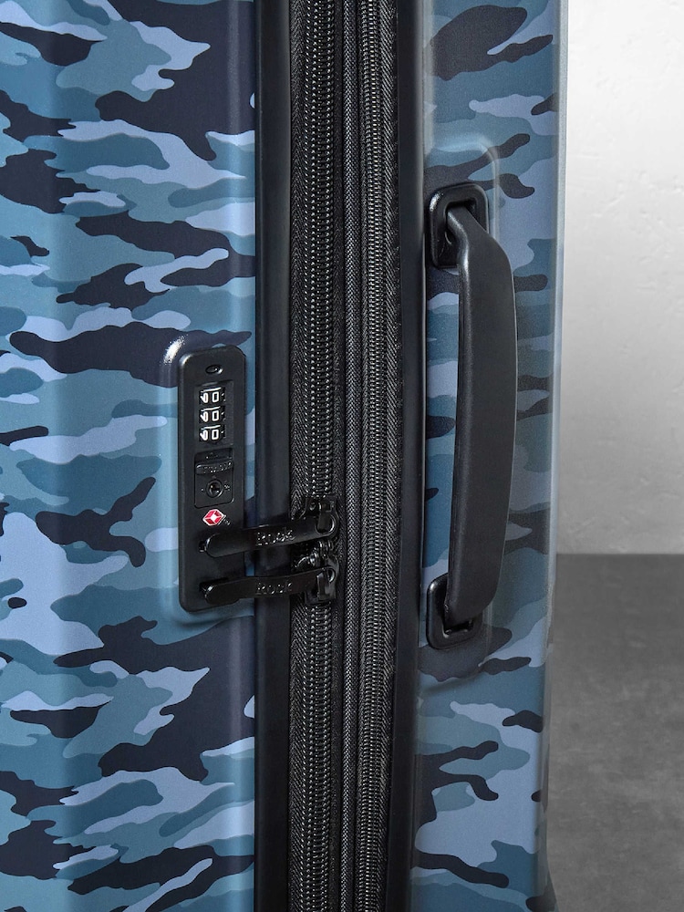 Rock Luggage Blue Large Alpine Suitcase - Image 7 of 7 Rock Luggage Blue Large Alpine Suitcase - Image 7 of 7