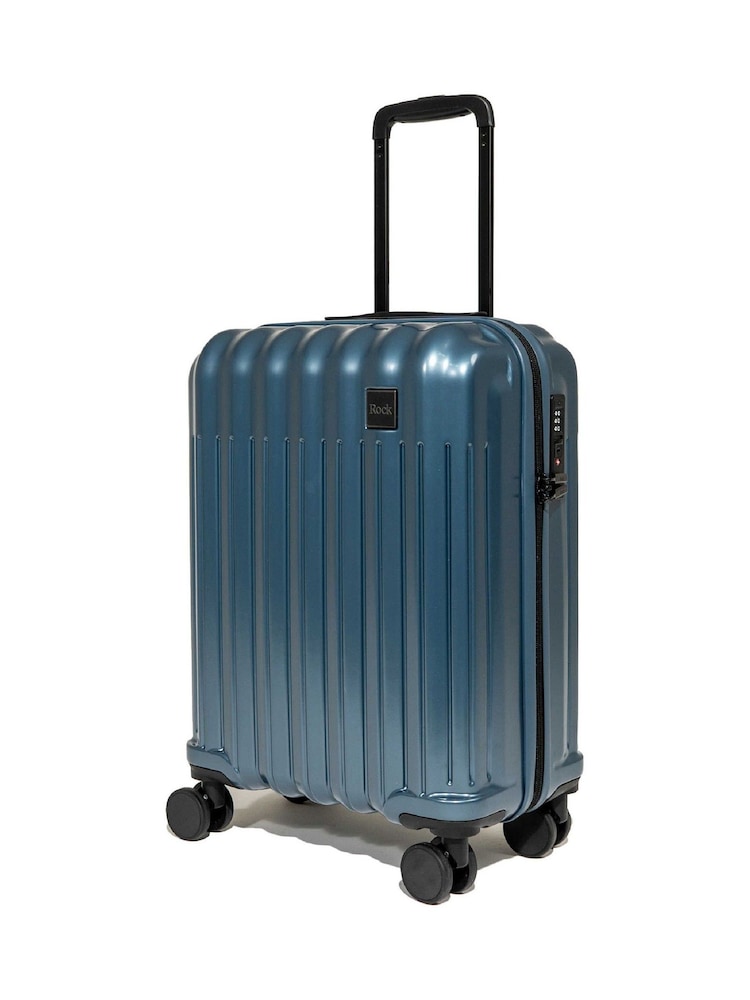 Rock Luggage Blue Rock Luna Cabin Suitcase - Image 1 of 5 Rock Luggage Blue Rock Luna Cabin Suitcase - Image 1 of 5