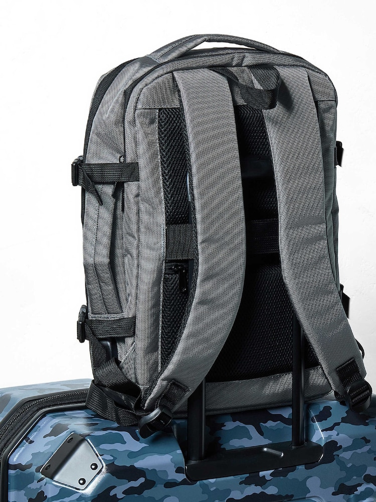Rock Luggage Grey Rock Battersea Medium Backpack - Image 5 of 5 Rock Luggage Grey Rock Battersea Medium Backpack - Image 5 of 5