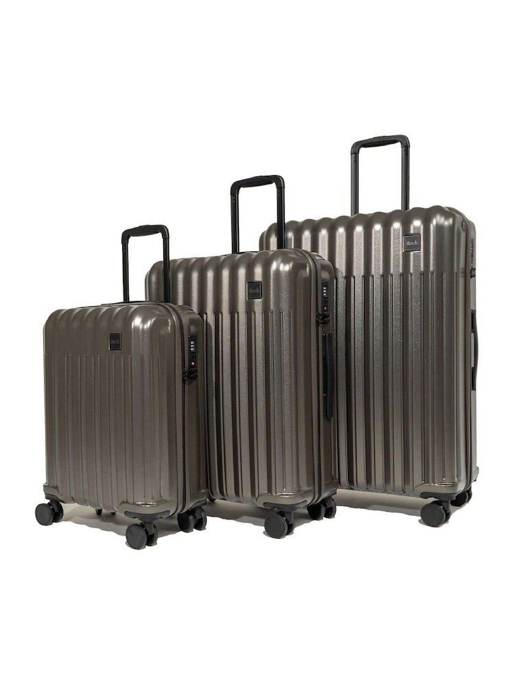 Rock Luggage Grey Rock Luna Suitcases Set 3 Piece - Image 1 of 5