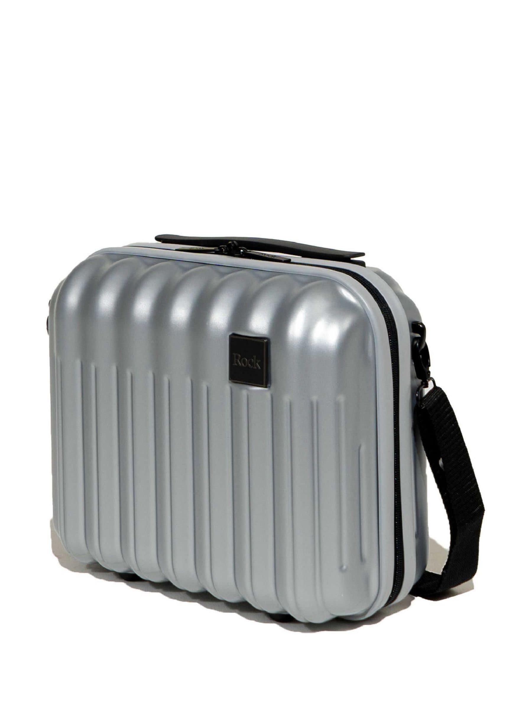 Rock Luggage Men's Silver Luna Vanity Suitcase