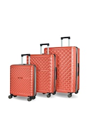 Rock Luggage Orange Maya Suitcases Set 3 Piece - Image 1 of 6