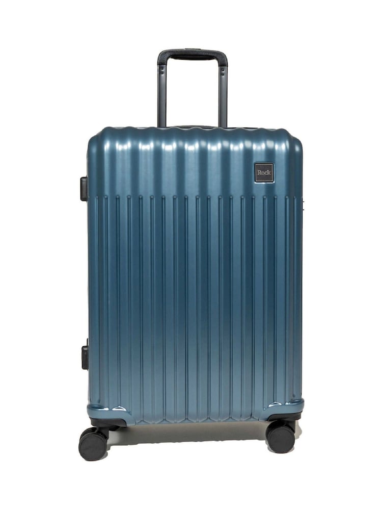 Rock Luggage Blue Rock Luna Medium Suitcase - Image 2 of 5 Rock Luggage Blue Rock Luna Medium Suitcase - Image 2 of 5