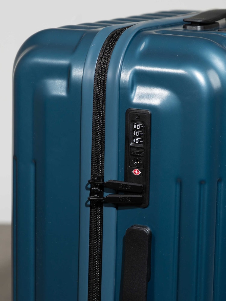 Rock Luggage Blue Rock Luna Medium Suitcase - Image 5 of 5 Rock Luggage Blue Rock Luna Medium Suitcase - Image 5 of 5