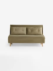 MADE.COM Fern Green Velvet Large Haru 2 Seater Sofa Bed - Image 5 of 6