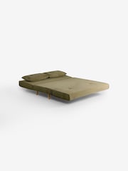MADE.COM Fern Green Velvet Large Haru 2 Seater Sofa Bed - Image 6 of 6