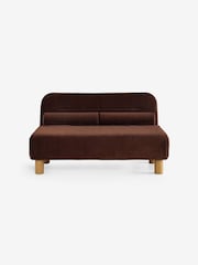 MADE.COM Chocolate Brown Velvet Large Maxton 2 Seater Sofa Bed - Image 5 of 6