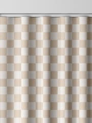 Natural Chequerboard Made to Measure Curtains - Image 8 of 9