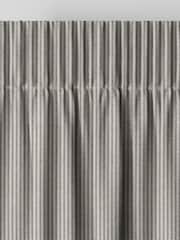 Charcoal Grey Brushed Stripe Made to Measure Curtains - Image 6 of 9