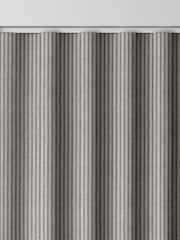 Charcoal Grey Brushed Stripe Made to Measure Curtains - Image 8 of 9