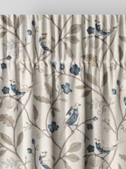 Blue Luxe Blue Bird Made to Measure Curtains - Image 6 of 9