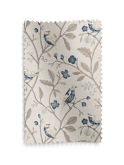 Blue Luxe Blue Bird Made to Measure Curtains - Image 9 of 9