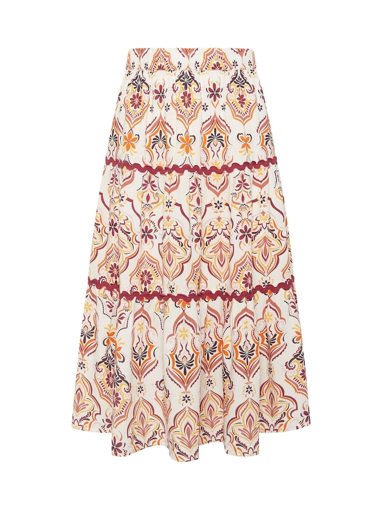 M&Co Orange Petite Ric Rac Skirt - Image 5 of 5