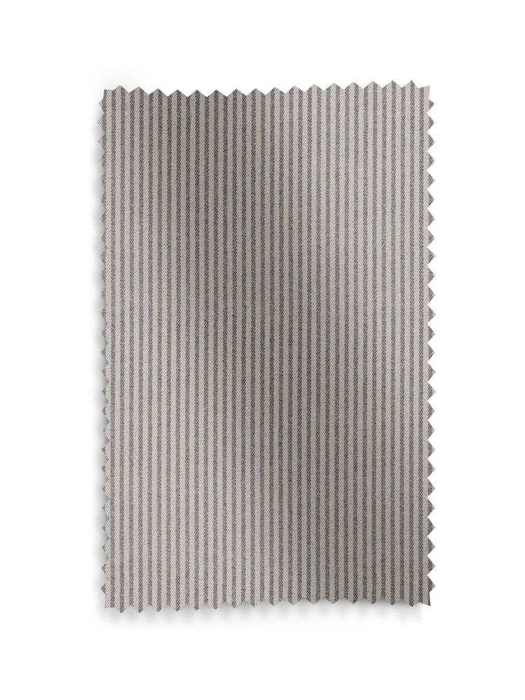 Charcoal Grey Brushed Stripe Made to Measure Roman Blind - Image 6 of 6