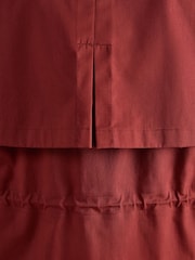 Joules Evercosy Rust Brown Borg Lined Waterproof Raincoat With Hood - Image 11 of 12