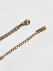 גוון זהוב - Waterproof Stainless Steel Tennis Bracelet - תמונה 5 מתוך 5