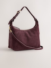 Burgundy Red Leather Hand Held Bag - Image 1 of 5