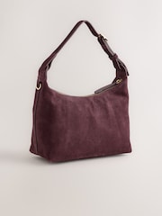Burgundy Red Leather Hand Held Bag - Image 3 of 5