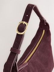 Burgundy Red Leather Hand Held Bag - Image 5 of 5