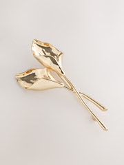 Zlatno Tone - Flower Stem Brooch - Slika 1 od 3