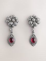 Burgundy Red Drop Earrings - Image 1 of 3