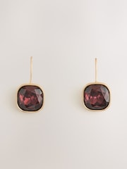 Dorado/morado - Pendientes con diseño brillante sin cierres - Imagen 1 de 3