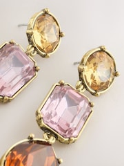 Multi Stone Drop Earrings - Image 2 of 3