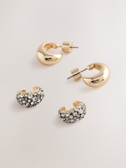 Gold Tone Sparkle Ear Cuffs 2 Pack - Image 3 of 3