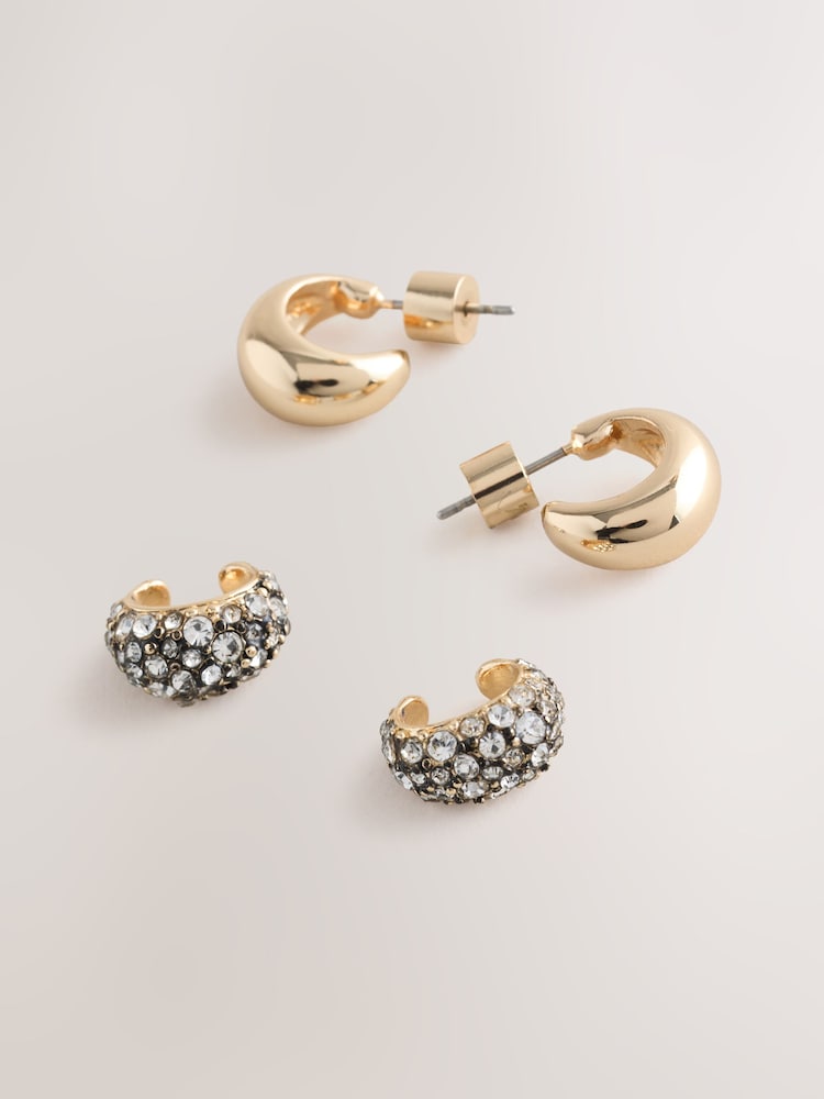 Gold Tone Sparkle Ear Cuffs 2 Pack - Image 3 of 3 Gold Tone Sparkle Ear Cuffs 2 Pack - Image 3 of 3