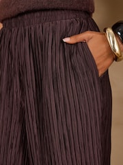 Love & Roses Plisse Wide Leg Trousers - 4суретінің 2 суреті