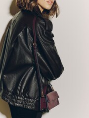 Berry Red Mini Hand Held Bag - Image 3 of 4