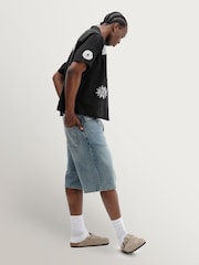 Wax London Black Didcot Round Applique Short Sleeve Shirt - Image 7 of 12