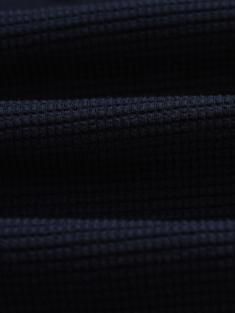 Wax London Blue Clayland Textured Interlock Short Sleeve Shirt - Image 9 of 9 Wax London Blue Clayland Textured Interlock Short Sleeve Shirt - Image 9 of 9