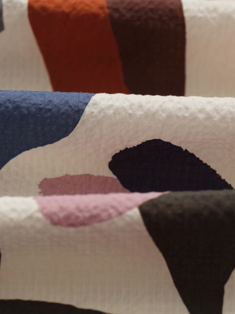 Wax London Natural Didcot Abstract Shape Short Sleeve Shirt - Image 9 of 9