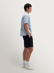 Wax London Blue Didcot Seersucker Doodle Short Sleeve Shirt - Image 5 of 9