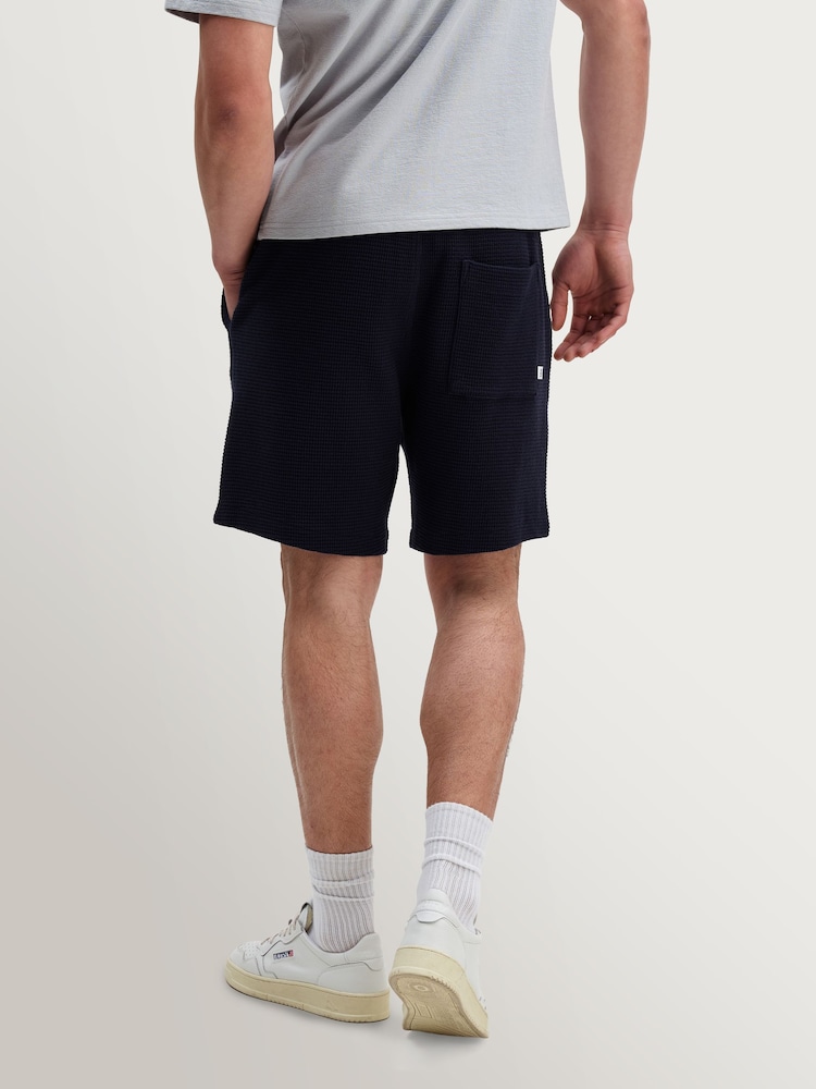 Wax London Blue Sam Textured Interlock Shorts - Image 2 of 9 Wax London Blue Sam Textured Interlock Shorts - Image 2 of 9