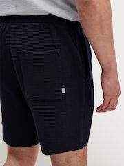 Wax London Blue Sam Textured Interlock Shorts - Image 5 of 9