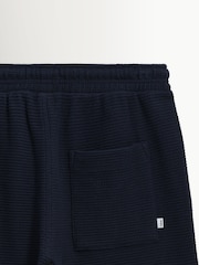 Wax London Blue Sam Textured Interlock Shorts - Image 8 of 9
