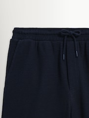 Wax London Blue Sam Textured Interlock Shorts - Image 9 of 9